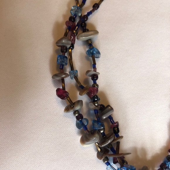 Blue/Purple Necklace Set - Picture 3 of 12